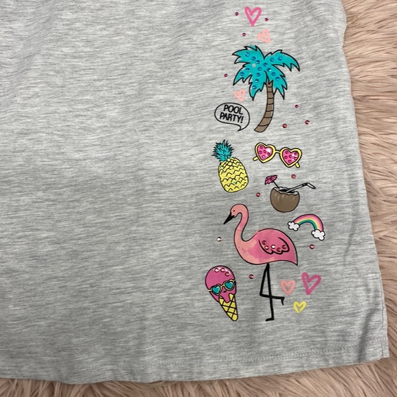 Flamingo/ Summer Tee - free w purchase - Picture 2 of 2